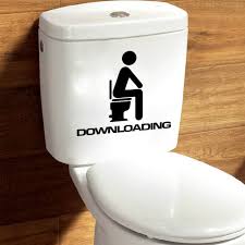 Creative Diy Funny Top Design Toilet Door Sign Sticker 1007 Bathroom Wall Stickers Funny Toilet Seats Wall Stickers Toilet