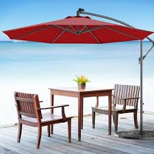 Check spelling or type a new query. Costway 10 Hanging Solar Led Umbrella Patio Sun Shade Offset Market W Base Burgundy Target