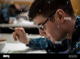 Navy advancement exam hi-res stock photography and images