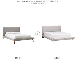 We purchased the west elm wright upholstered bed almost a year ago and have gathered up our can we just talk about this west elm audrey nightstand dupe?! Daily Find West Elm Mod Upholstered Platform Bed Copycatchic
