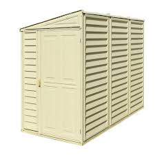 Just storage of non perishable items and tools. Duramax 4ft X 8ft Sidemate Vinyl Resin Outdoor Garden Storage Shed