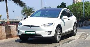 ambani s tesla model x spotted on roads in 2021 tesla model x nissan leaf tesla model