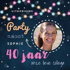 Jubileum Uitnodiging Medewerker X Jaar In Kaartje2go