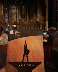 So we went to see Hamilton. It was absolutely incredible. We both  thoroughly enjoyed it and intentionally didn't watch it