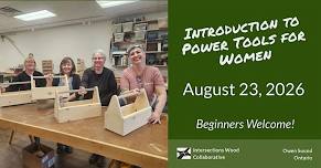 Introduction to Power Tools for Women
