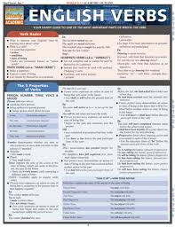 Bar Charts Quick Study Reference Guide English Verbs