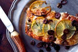 Roasted Halibut With Lemons Olives And Rosemary Recipe Nyt Cooking
