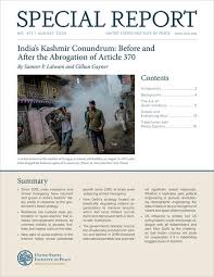 Check spelling or type a new query. India S Kashmir Conundrum Before And After The Abrogation Of Article 370 United States Institute Of Peace
