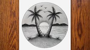 900x633 beach sunset by midnightsun88. Pencil Drawing In Circle Step By Step Sunset Scenery Drawing For Begin Pencil Drawings Art Drawings Sketches Simple Circle Drawing