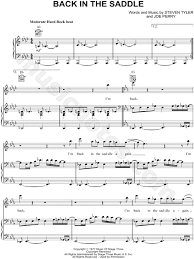 Aerosmith Back In The Saddle Sheet Music In Ab Major Download Print Sku Mn0100754