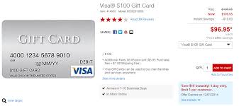 Credit card/debit card processing fees: Staples Cyber Monday Visa Deal 100 Cards For 96 95