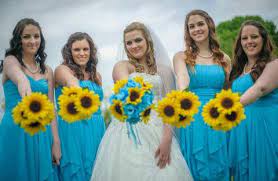 Maybe you would like to learn more about one of these? Silk Flowers By Jean Exquisite Custom Floral Designs Supplies Sunflower Bridal Bouquet Blue Sunflower Wedding Flower Bouquet Wedding