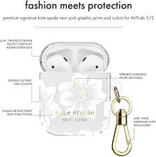  short video easy method !!! Kate Spade New York Hollyhock Case For Airpods 2 1 Protective Wireless Charging Cover With Keychain Front Led Visible Ksap 001 Hhccs Amazon Ca Electronics