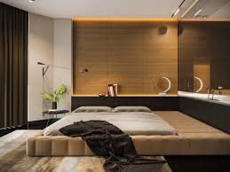 Having a headboard like this, not the same color necessarily that takes up most of the wall with a black stone on the wall behind it. Contemporary Wooden Wall Panels For The Bedroom D Signers