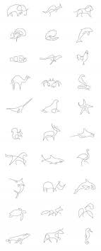 One Line Animals Old Women With Tattoos Trendy Tattoos One Line Animals