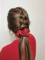 Red Scrunchie Hair Styles Scrunchie Hairstyles Hairstyle