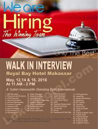 Di masa depan, para pemangku kepentingan berencana untuk mengubah pt angkasa pura solusi menjadi perusahaan induk. Royal Bay Hotel Makassar Closed Loker Lowongan Kerja Hotel