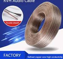 National Standard Rvh Audio Cable 100-400 Core Transparent Gold and Silver  Speaker Cable Stage Audio Cable