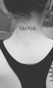 Taurus Zodiac Tattoo On Neck Taurus Tattoos Zodiac Sign Tattoos Bull Tattoos