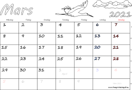 Die zeiten im kalender februar. Almanacka Mars 2021 Skriva Ut Gratis Utskrivbara Pdf