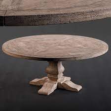This round mango wood dining table with the weathered teak finish is a beautiful complement to any reclaimed wood or mixed media dining room. Rh Salvaged Wood Round Dining Table 3d Cgtrader