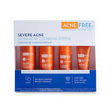 Amazon Com Acnefree Severe Acne 24 Hour Clearing System 4 Step Routine Kit Designed For Stubborn Acne Beauty Personal Care