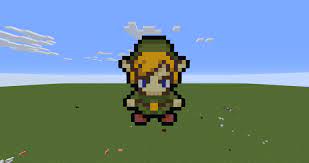 Check out our advanced tutorials and come play with us on our free server. Legend Of Zelda Link Pixel Art In Minecraft Minecraft Map