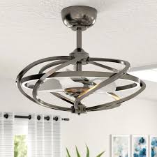 27 Bucholz 3 Blade Led Caged Ceiling Fan With Remote Control In 2020 Modern Ceiling Fan Led Ceiling Fan Caged Ceiling Fan
