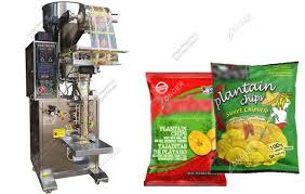 2) can fill nitrogen gas into the bags, with a date printer. Automatic Banana Chips Packing Machine Price 18 35 Bags Min