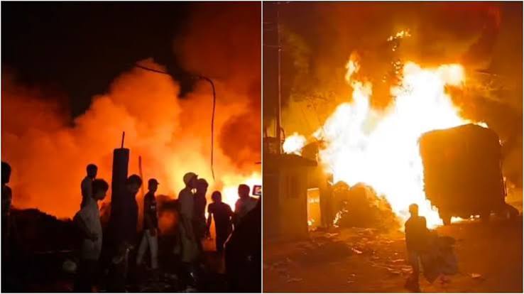 নারকেলডাঙা বস্তিতে ভয়াবহ অগ্নিকাণ্ড, ঘুমের মধ্যে পুড়ে মৃত্যু এক প্রৌঢ়ের