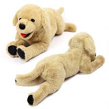 Large Dog Stuffed Animals Plush Soft Cute Cuddly Golden Retriever Plush Toys Stuffed Animal Puppy Dog Gift For Kids Pets Beige Wish