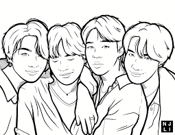 Coloring pages lol surprise coloring pages series military book. Bts Friends Coloring Page