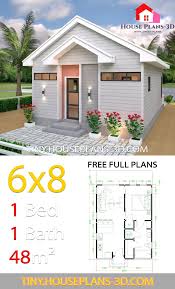 This means they can be used as tiny primary homes or, more often than not, as auxiliary units, like a home office, workshop, or guest cottage that sits detached from the primary residence. Studio Room House Plans 6x8 Gable Roof Samphoas Plan