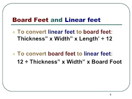 Square Feet To Linear Feet Find Linear Feet By Measuring The