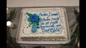 A cake for a pastor should reflect his calling to the ministry as well as his own personal walk with the lord. 10 15 2017 Pastor Appreciation Day Youtube