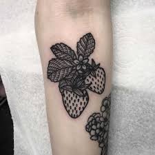 Check spelling or type a new query. Strawberries By Deborah Pow Tattooed On The Left Forearm Strawberry Tattoo Body Art Tattoos Elbow Tattoos