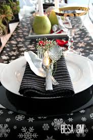 The centre piece of the setting is a large watch or clock set on one. New Year S Eve Table Setting Besa Gm