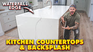 Maybe you would like to learn more about one of these? Kitchen Countertops Waterfall Edge Island Concrete Slab House Reno Ep 9 Youtube