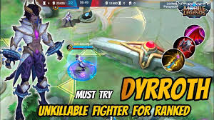 Dyrroth 100 Unkillable Meta Dyrroth Best Build And Gameplay 2020 Mobile Legends Youtube In 2020 Mobile Legends Gameplay Best Build