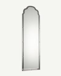Aurora Grey Curve Full Length Wall Mirror Oliver Bonas