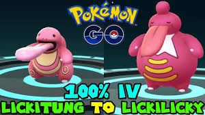 lickitung max cp for all levels pokemon go