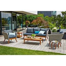 Jeder garten lässt sich durch stilvolle loungemöbel verschönern. Sunfun Loungemobel Set Sina 4 Tlg Bauhaus
