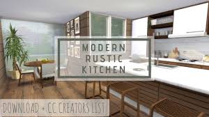 sims 4 modern rustic kitchen