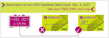 See offers like $200 cash bonus & unlimited 1.5% cash back on each purchase. Eastwest Bank News Deactivation Of Non Emv Eastwest Debit Cards Eastwestbanker Com
