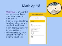 Mathpapa can solve your equations (and show the work!) and help you when you're stuck on your math . Educational App For Kids Download Mathpapa Algebra Calculator App