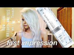 new ion bright whites creme toners first impression icy white