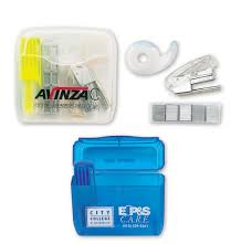 1qkittogo Office On The Go Includes Mini Stapler Staples Tape Dispenser 1 Mini Max Highlighter Blue With Blue Blue Cases Promo Items Promotional Item