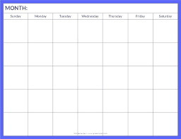 Download Free 30 Day Calendar Blank Printable Template Pdf July Calendar Printables Blank Calendar Template Blank Monthly Calendar Template