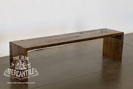 In diy furniture building, making benches is comparatively much grab the rustic wooden lengths or slats to build this rustic bench, and you can also give a rustic. Waterfall Bench The Olde Mercantile