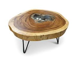 Cómo hacer una mesa de tronco de árbol. Mesas De Centro De Tronco Opciones Entranables